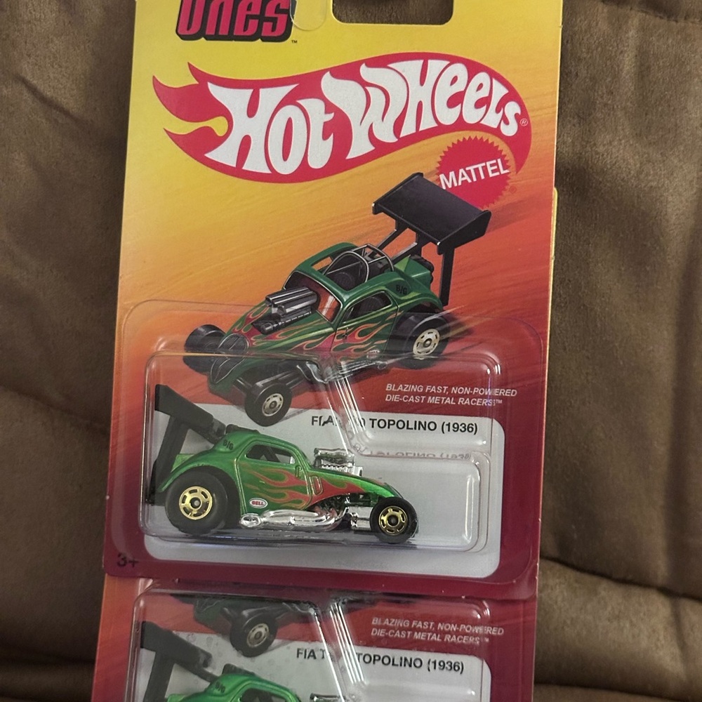 Hot Wheels Green Fiat Topolino Die-Cast Car